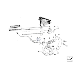 Rozpierak szczęk hamulca ręcznego BMW E23 E24 E28 E31 Z3 E30 E36 E34 E38 - 34411163709