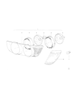 Szkło lampy lewe - 63118750216