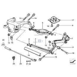 Czujnik ABS - 34521163028