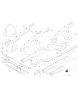 Element środkowy podłużnicy prawej - 41118195366