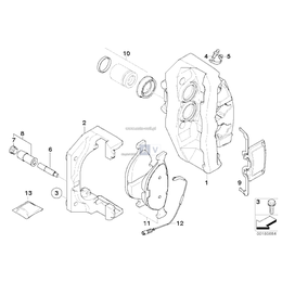Czujnik Klocków hamulcowych przód prawy BMW E60 E61 M5 - 34352282935