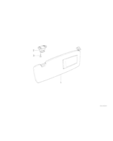 Osłona przeciwłon. z osłoną lust. lewa - 51168117519