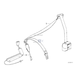 Pas bezpieczeństwa na napinaczem, prawy - 72111948224