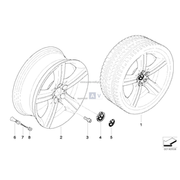 Obręcz koła aluminiowa - 36116775614