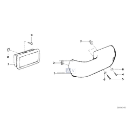 Podłokietnik tylny lewy, skóra - 51421937589