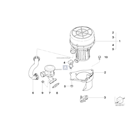 Przewód elastyczny ciśnieniowy - 11727508048