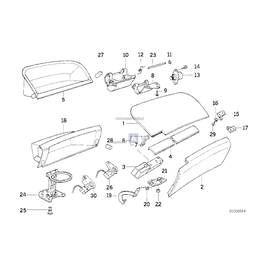 Zawias lewy - 51168108067