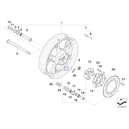 Koło odlewane tylne - 36317728610