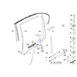 Siłownik szyby tylny lewy - 51357055385