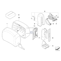 Element piankowy przedni prawy - 52109151424