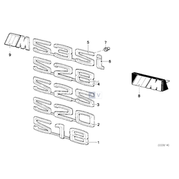 Emblemat tylny - 51141869974