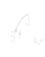 Osłona ramy szyby, lewa - 51338212521