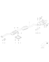 Uszczelka rury wydechowej BMW E38 E39 E46 2,0 2,3 2,5 2,8 - 18301440183