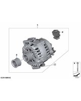 Alternator 170A BMW E81 E87 E90 E91 E92 E93 F11 - 12317550468