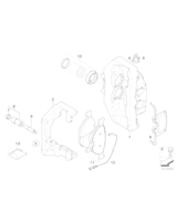 Czujnik Klocków hamulcowych przód prawy BMW E60 E61 M5 - 34352282935