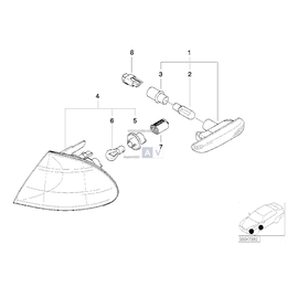 Obudowa gniazda, tylko w połączeniu z - 61138373328