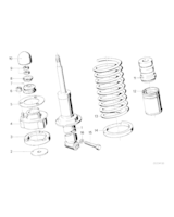 Pasuje tylko do Bilstein, Sprężyna śrubowa - 33531126982