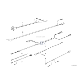 Wiązka przew. regulacji zasięgu świateł - 61121367096