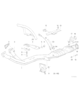 Rura wydechowa przygot. pod katalizator - 11761710845