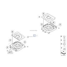 Osłona głośnika niskotonowego - 65136921703