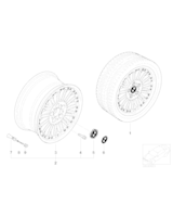 Obręcz koła aluminiowa, dwuczęściowa - 36116752088