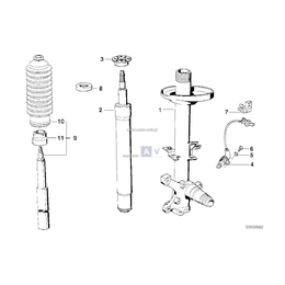 Pierścień uszczelniający przeciwpyłowy BMW E31 E32 E34 E36 E46 E85 Z4 Z3 - 31206777788