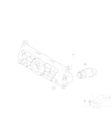 Panel obsługi automatycznej klimatyzacji - 64116940861