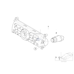 Panel obsługi automatycznej klimatyzacji - 64116940861