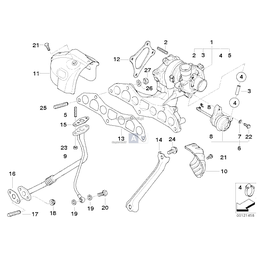 Uchwyt kolektora wydechowego - 11657791091