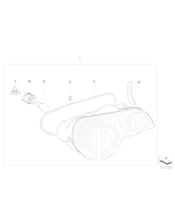 Lampa tylna lewa - 63217165723