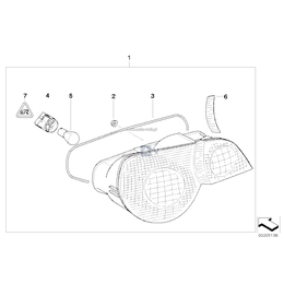 Lampa tylna lewa - 63217165723