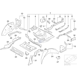 Uchwyt Isofix, lewy - 41117054325