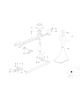 Osłona dźwigni zm. bieg.skórzana/bison - 25111221886