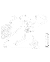 Przew. elast. dopływ siln.-zawór przeł. - 64126953099