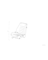 Fotel sportowy, materiał, lewy - 52109065697