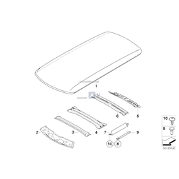 Pałąk dachowy tylny - 41002757243