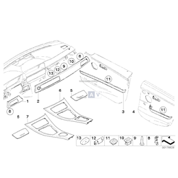 Listwa ozdobna tabl. przyrz., prawa - 51459197277