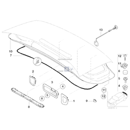 Uszczelka pokrywy bagażnika - 51718397644