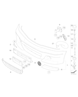 Narożnik aerodynamiczny lewy - 51117896379