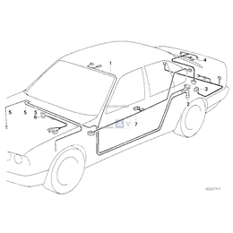 Zestaw przewodów pokrywy bagażnika - 61128366875