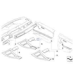 Kpl. dekor. elementów wykończeniowych - 51167974385