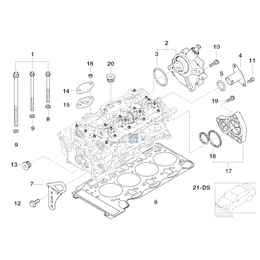 Uszczelka rury wydechowej BMW E46 316i 318i N42 N45 N46 - 18307522480