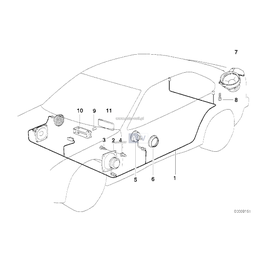 Głośnik tylny lewy - 65138360677