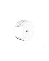 Koło zimowe kpl., alu., Opona Michelin X M+S 130 - 85129409024