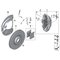 Tarcza hamulcowa przód lewa BMW E70 E71 M X6 X5 F15 F16 25dX 30dX 35iX 35dX 50iX M50dX - 34116789069