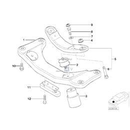 Tłumik drgań automatycznej zawieszenie skrzyni biegów BMW E38 E39 730d 520d 525tds 525d 530d - 22311094105