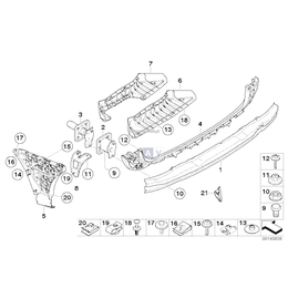 Mocowanie zderzaka, tylne prawe - 51127060796