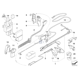 Kabel plus akumulatora - 61126926793