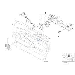 Głośnik tonów wysokich stereo lewy - 65138362527