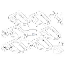 Osłona dźwigni sterującej Steptronic - 51167060696